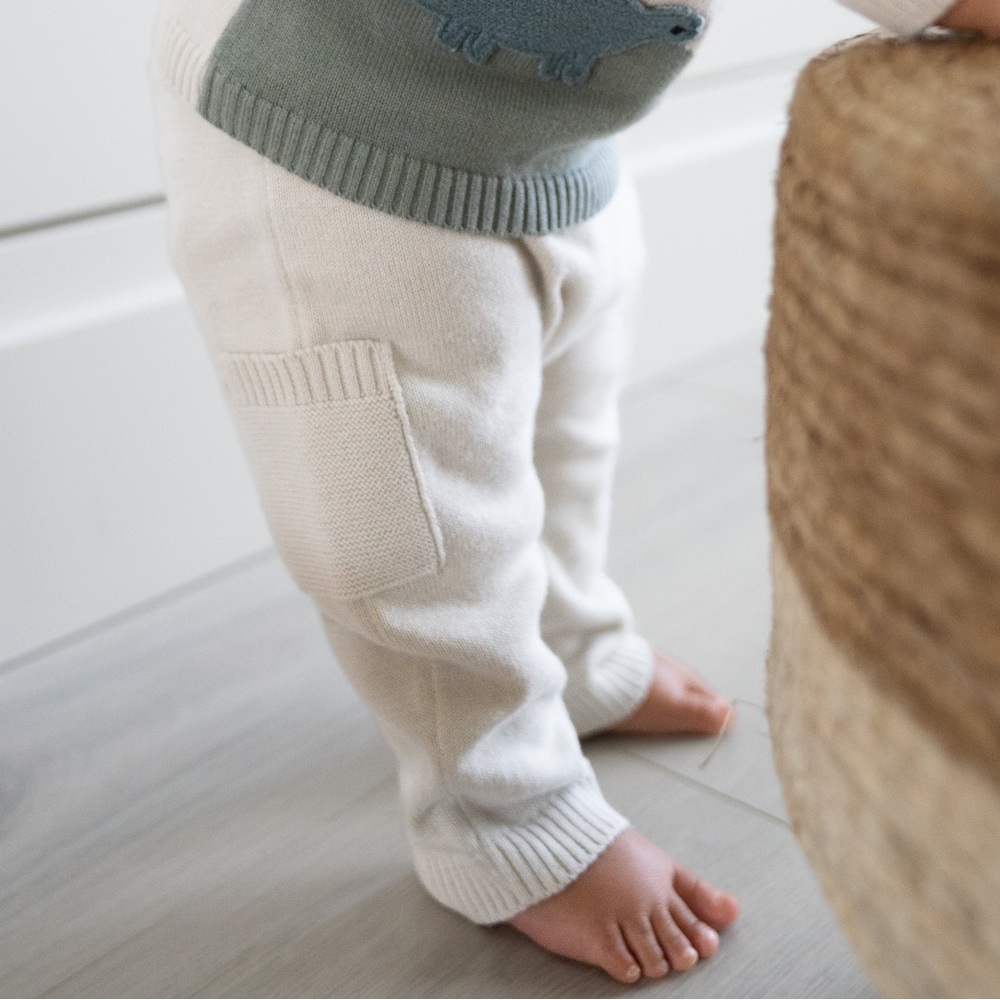 Viverano Baby Side Pocket Sweater Knit Pants